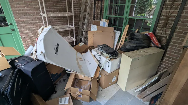Back Porch Junk Clear Out